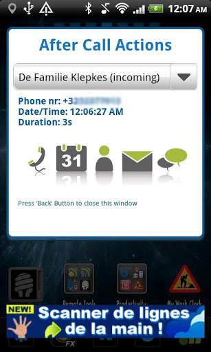 After Call Tasker Plug-in screenshot 2