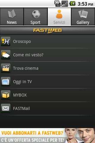 FASTWEB screenshot 2
