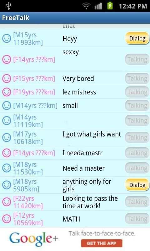 FreeTalk(chatting) screenshot 3