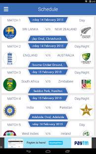 Cricket World Cup 2015 Live screenshot 1