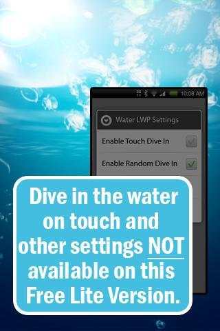 Water Free Live Wallpaper 2 تصوير الشاشة