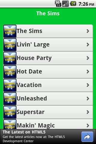 The Sims All Series Cheats screenshot 2