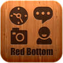ikon Red bottom GO Launcher Theme