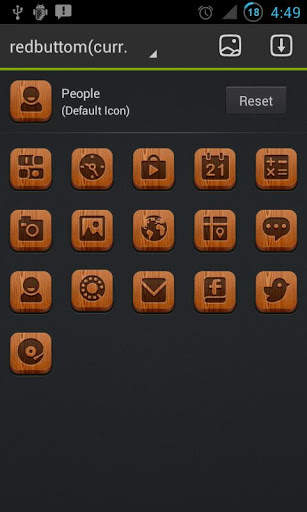 Red bottom GO Launcher Theme screenshot 3