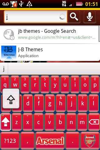 Arsenal Better Keyboard Skin screenshot 2
