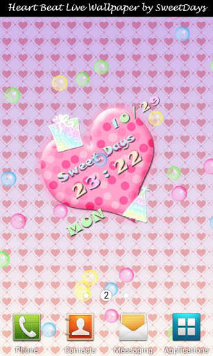 Heart Beat Live Wallpaper L 1 تصوير الشاشة