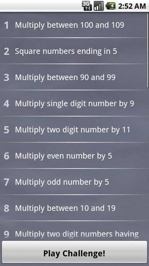 Fun Math Tricks Lite screenshot 2