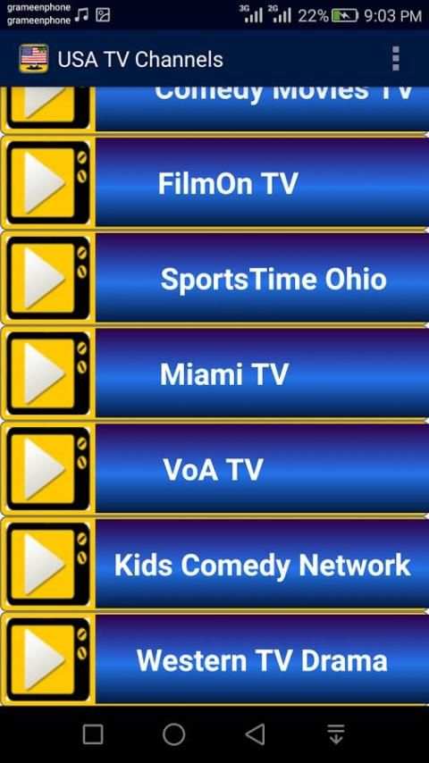 USA TV Channels स्क्रीनशॉट 2