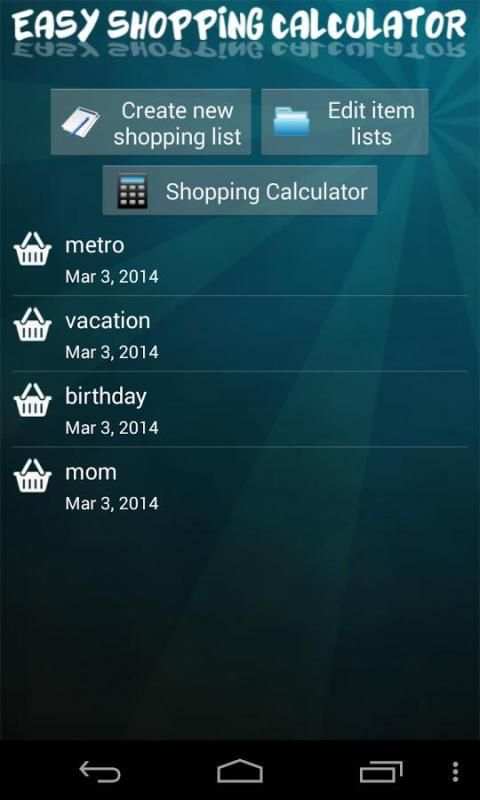 Easy Shopping Calculator 7 تصوير الشاشة