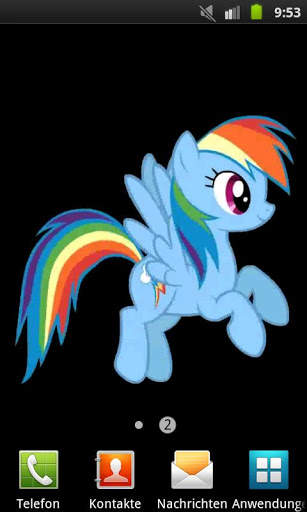 Rainbow Dash Live Wallpaper скриншот 1