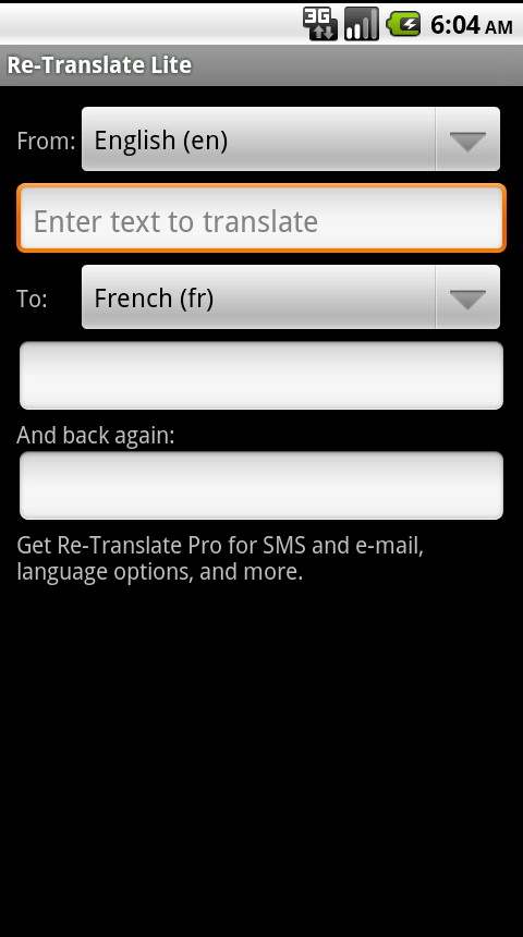 Re-Translate Lite screenshot 1
