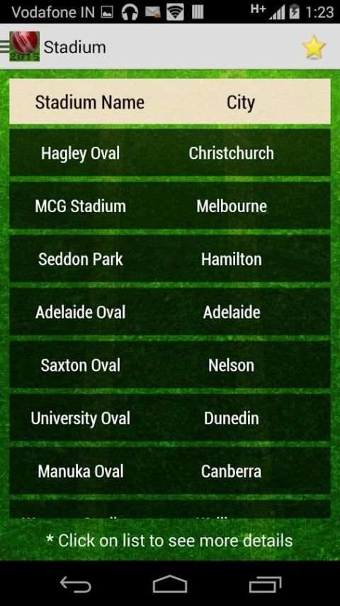 Cricket Fixtures 2015 screenshot 2