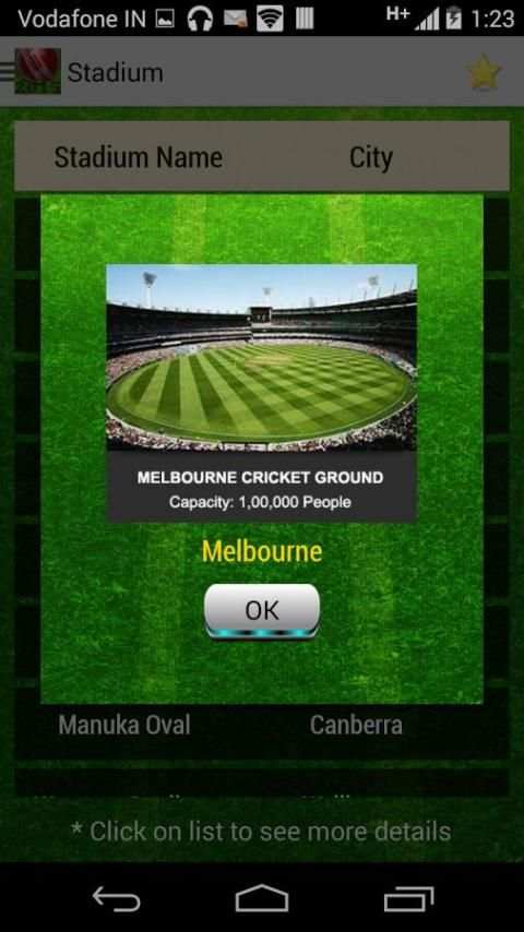 Cricket Fixtures 2015 screenshot 1