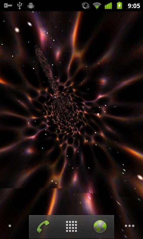 Hyperspace 3D Live Wallpaper screenshot 1