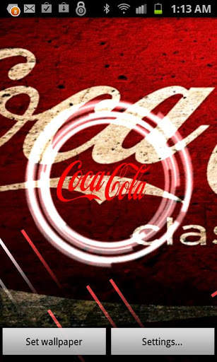 CocaColas Live Wallpaper 3 تصوير الشاشة