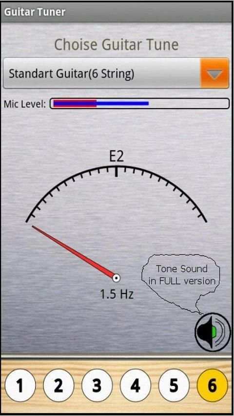 Free Guitar Tuner screenshot 2