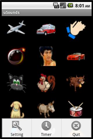 uSound Funny sounds Lite скриншот 2