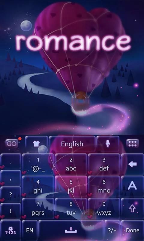 Romance GOKeyboard Theme Emoji screenshot 3