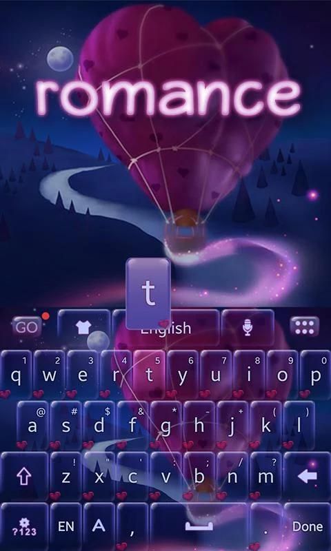 Romance GOKeyboard Theme Emoji screenshot 4
