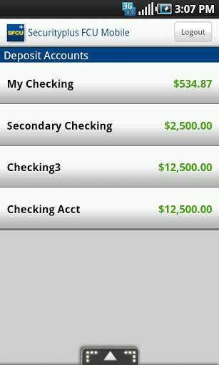 Securityplus FCU Mobile screenshot 1