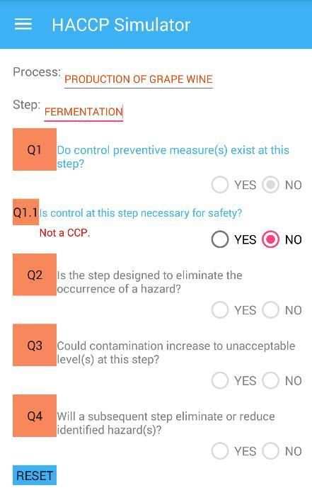 HACCP Simulator screenshot 2