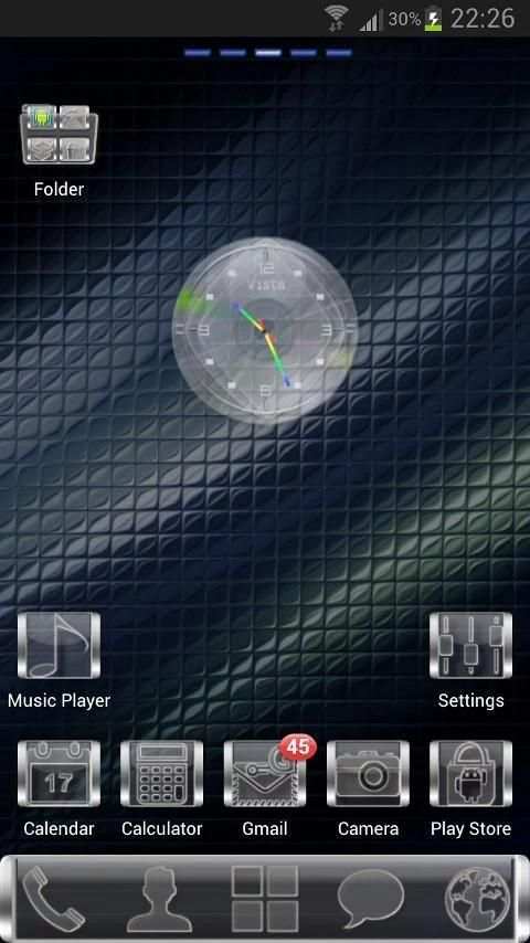 GLASS GO Launcher EX Theme screenshot 8