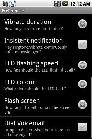 Voicemail Notifier 2 تصوير الشاشة
