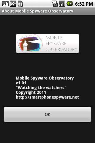 Android Spyware Observatory screenshot 2