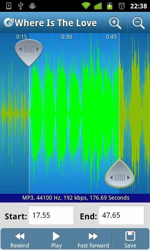 eSound - ringtone editor स्क्रीनशॉट 5