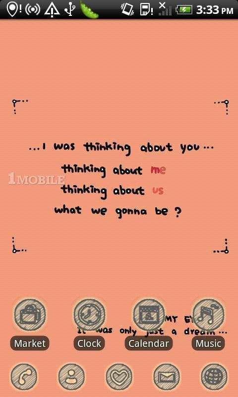 Thinking Theme GO Launcher EX screenshot 1