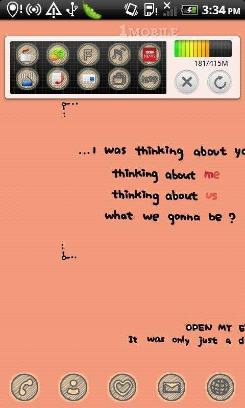 Thinking Theme GO Launcher EX screenshot 2