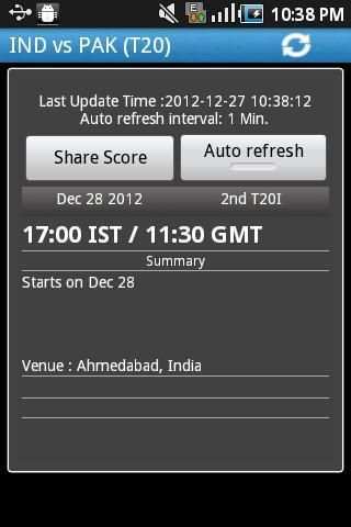 Live Cricket Score screenshot 1