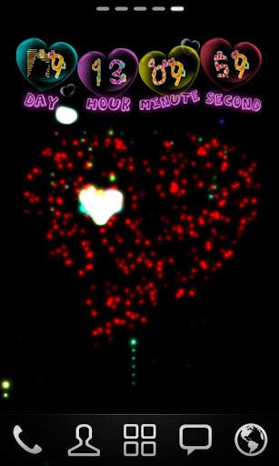 Love fireworks live wallpaper screenshot 4