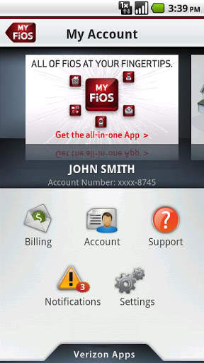 My Verizon Home Account screenshot 1