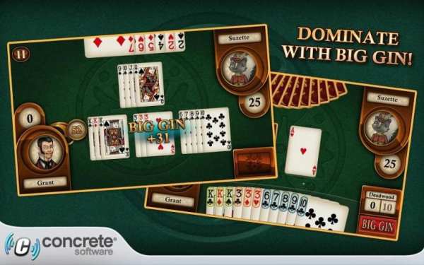 Aces Gin Rummy Classic स्क्रीनशॉट 6