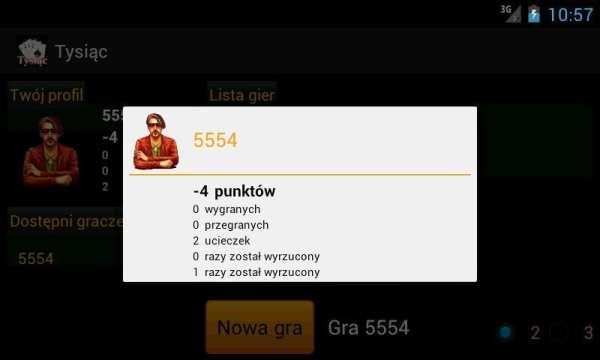 Tysiąc - gra karciana 1 تصوير الشاشة