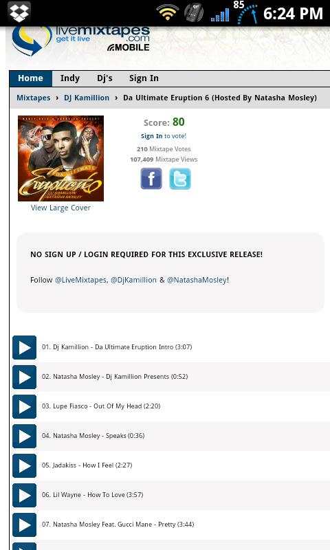 livemixtapes Mobile screenshot 2