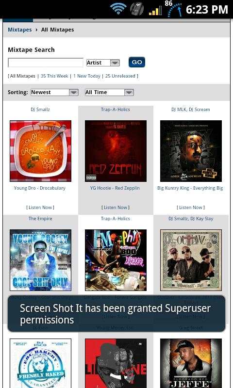 livemixtapes Mobile screenshot 1
