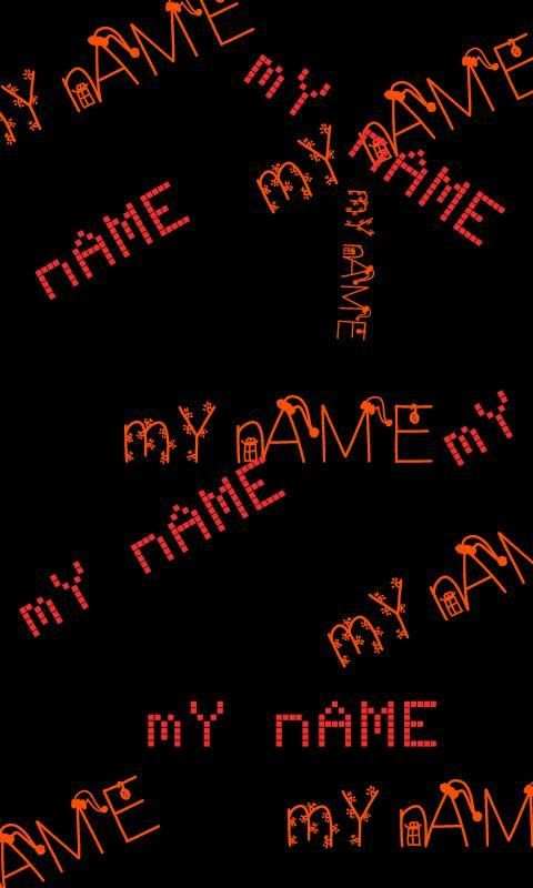 My Name Multi Live Wallapaper screenshot 1