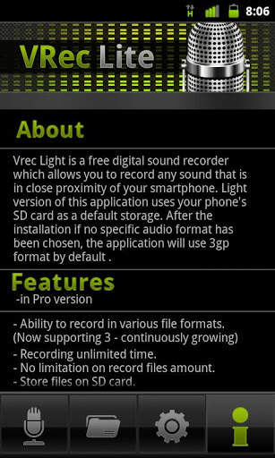 VRec Lite - Voice Recorder screenshot 3