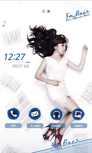 CUKI Launcher Baek A-Yeon screenshot 1