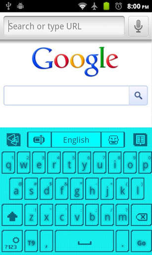 blue Indiglo Go Keyboard screenshot 3