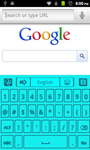 blue Indiglo Go Keyboard screenshot 2