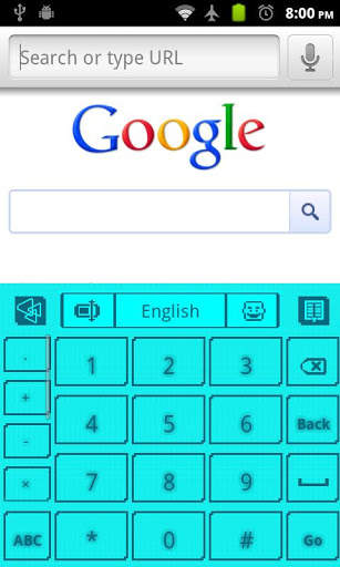blue Indiglo Go Keyboard screenshot 4