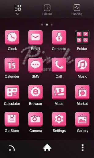 Pink GO Launcher Theme screenshot 2