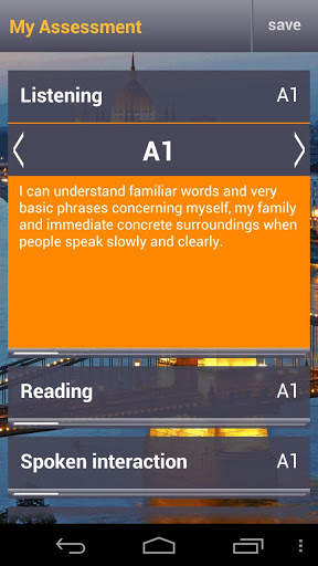 Europass Language Passport App screenshot 1