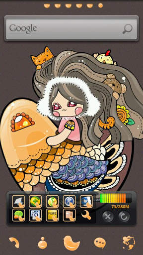 SWEET Theme GO Launcher EX 3 تصوير الشاشة