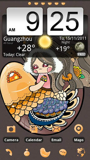 SWEET Theme GO Launcher EX 4 تصوير الشاشة