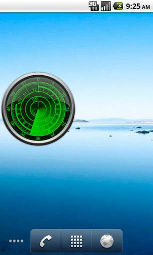 Radar Clock Widget Light screenshot 1