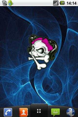 Girly Skull Sticker !! screenshot 2